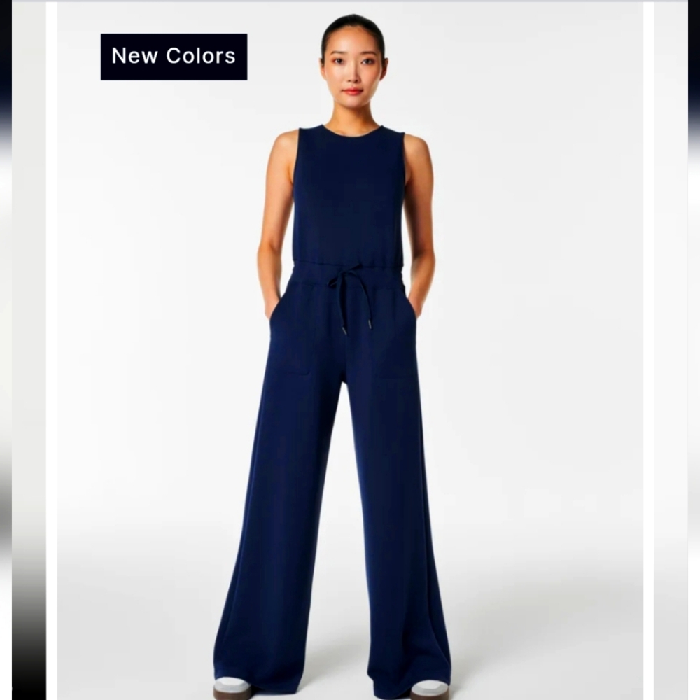 SPANX AirEssentials  Sleeveless Wide Leg Jumpsuit